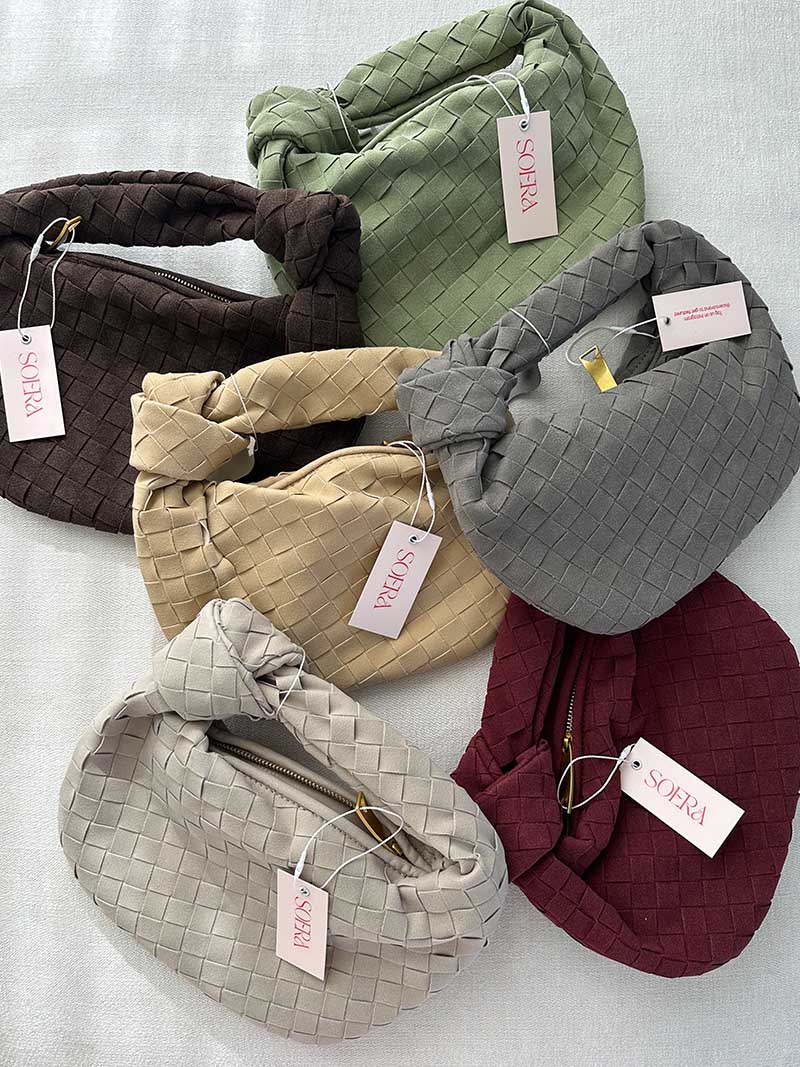 Laurienne™ | Mini Woven Suede Bag