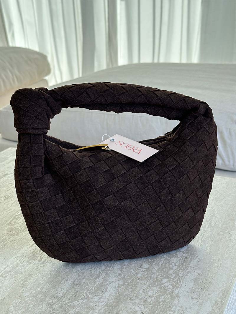 Laurienne™ | Mini Woven Suede Bag