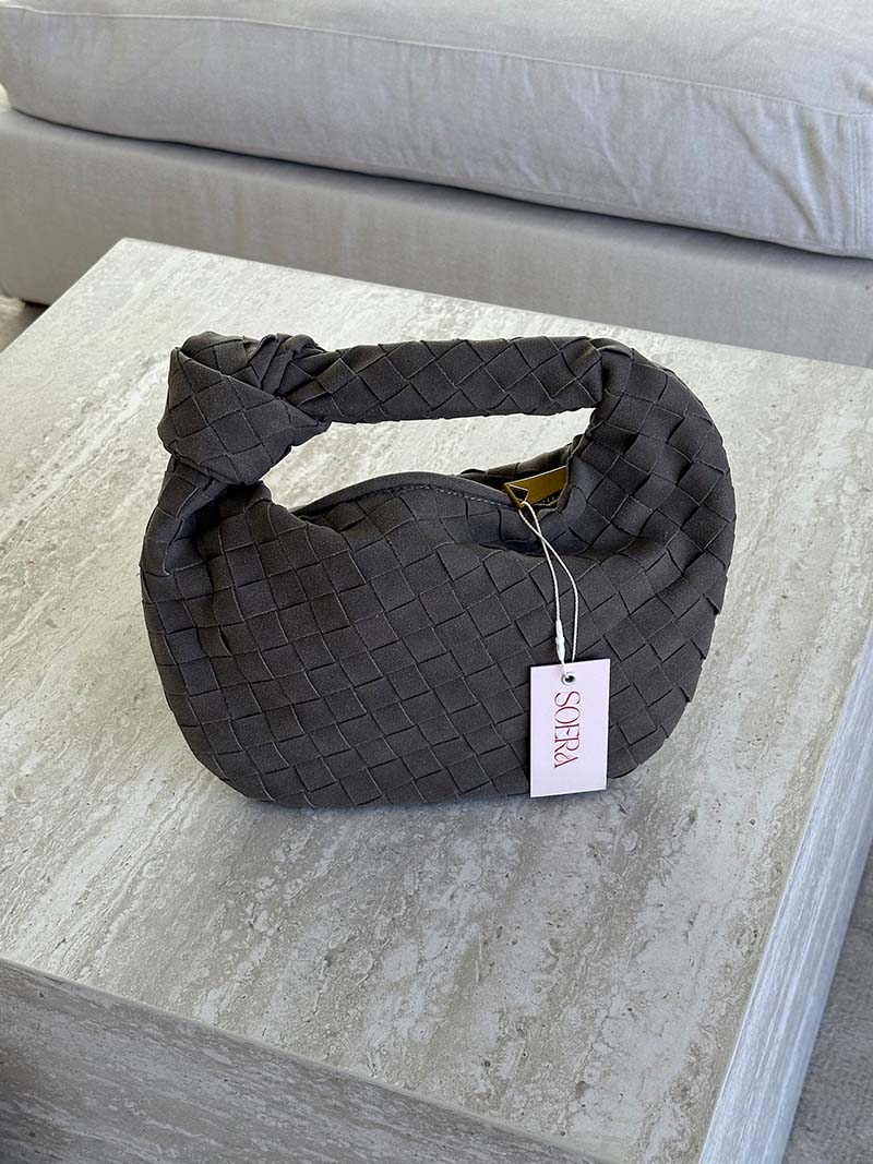 Laurienne™ | Mini Woven Suede Bag
