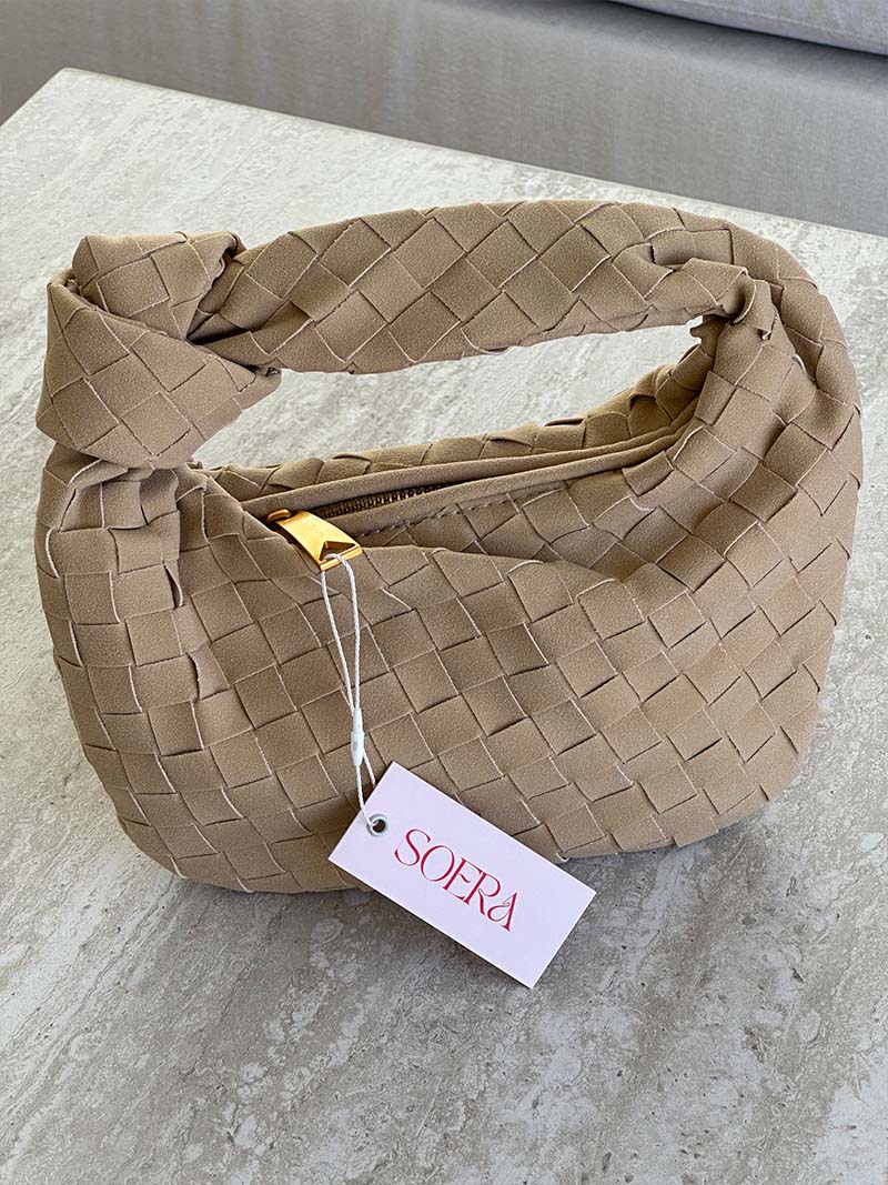 Laurienne™ | Mini Woven Suede Bag