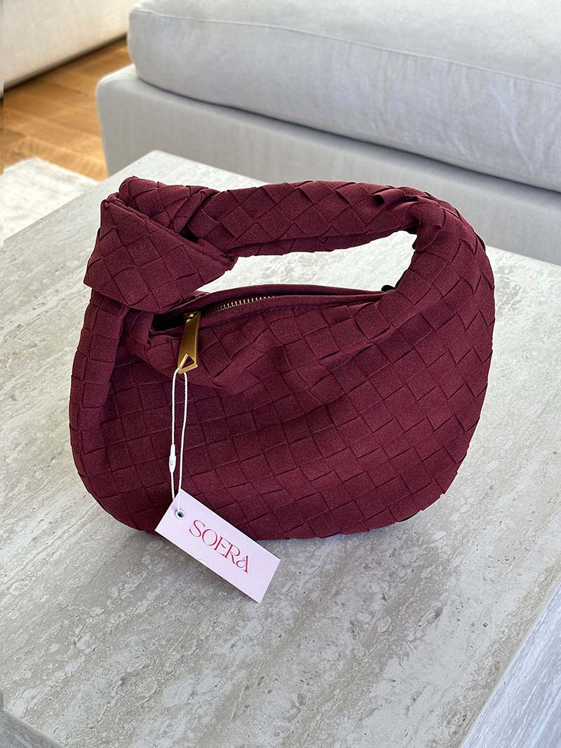 Laurienne™ | Mini Woven Suede Bag