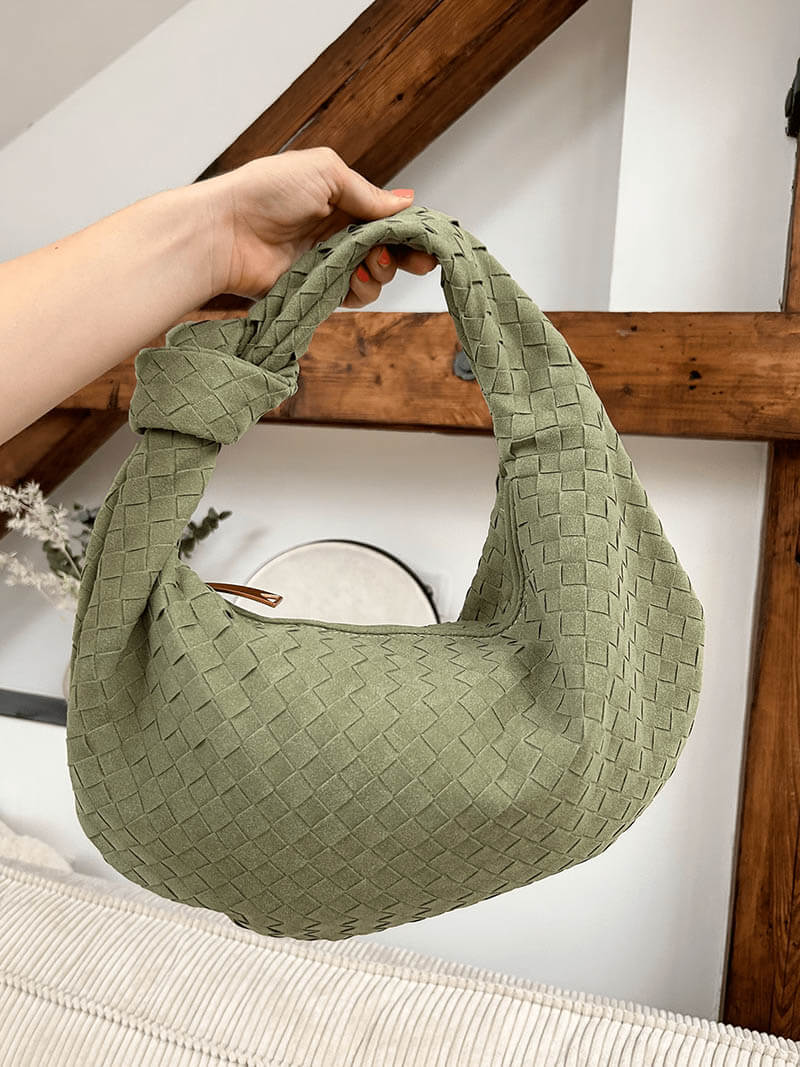 Laurienne™ | Woven Suede Bag