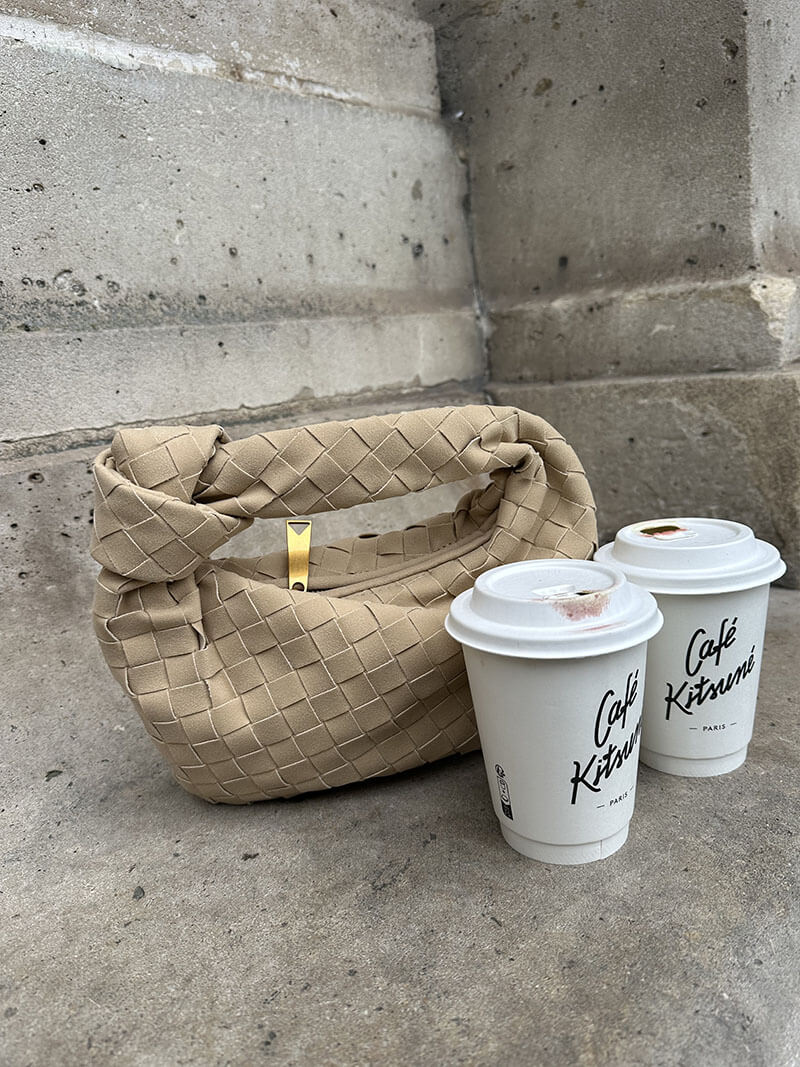Laurienne™ | Mini Woven Suede Bag
