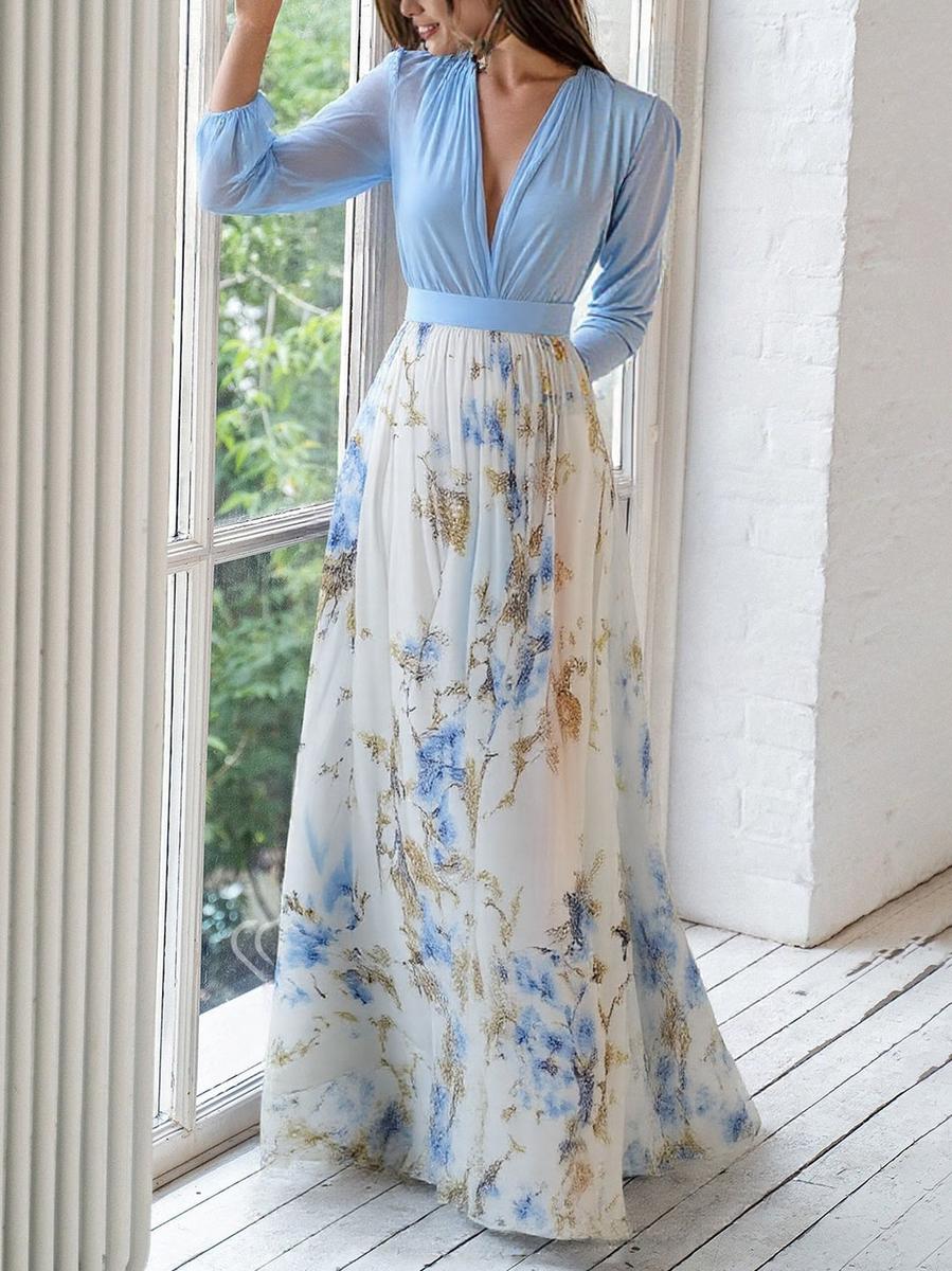 Alma™ | long floral print dress